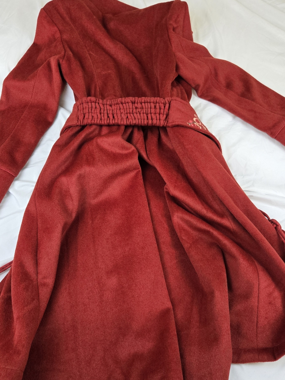 ARTKA Crazy in Life Red Embroidered Wool Blend Coat Women's Large NWT - Picture 14 of 14